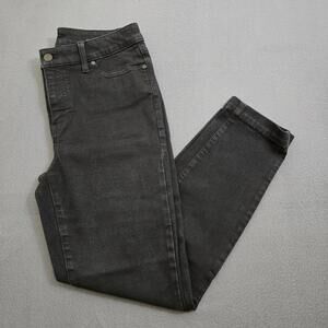 Talbots Flawless Women 8 Black Slim Ankle Mid Rise Jeans